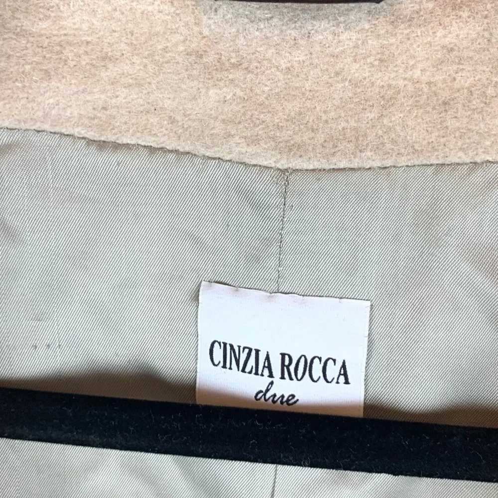 Cinzia Rocco Due Alpaca Wool Button Coat Jacket Long 14 - Picture 5 of 13